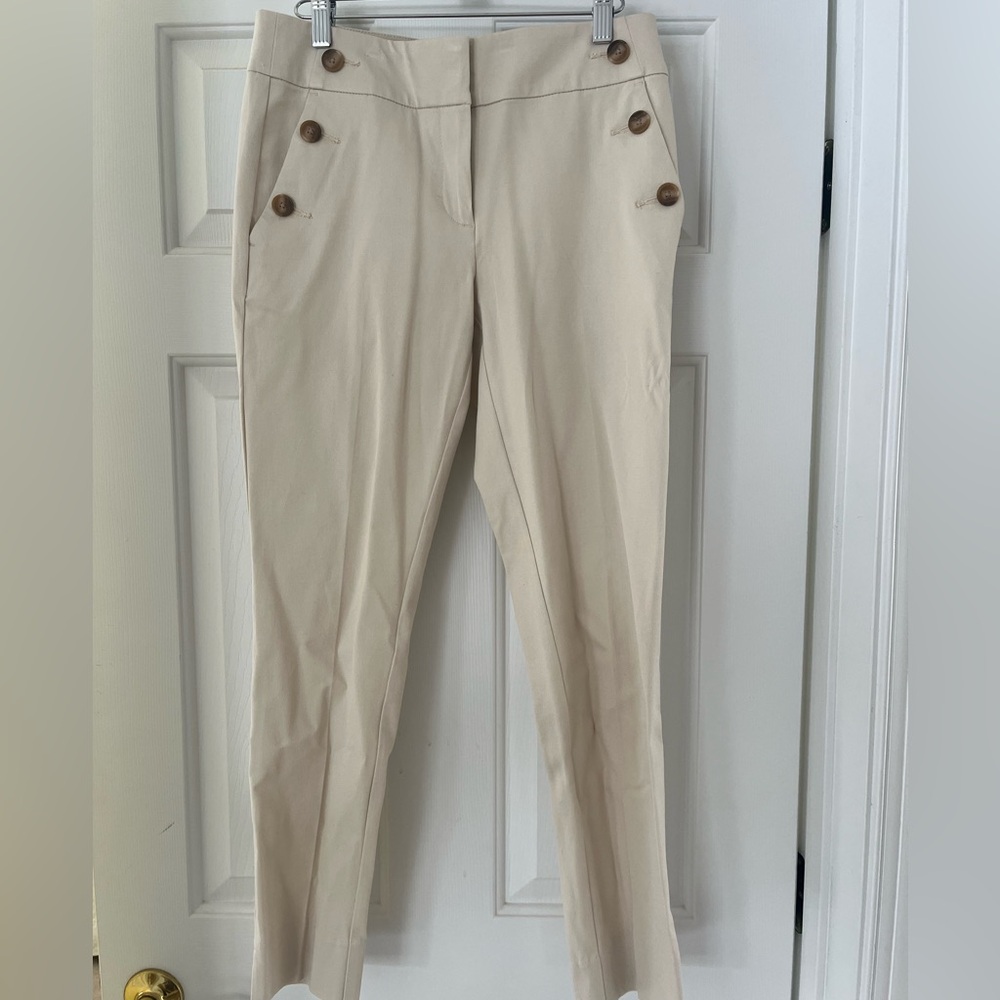 Loft khaki pants skinny ankle